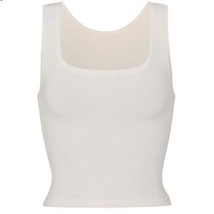 SKIMS Cotton Rib Tank in the shade Marble